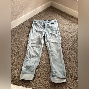J jill denim light blue jeans. High rise cropped.